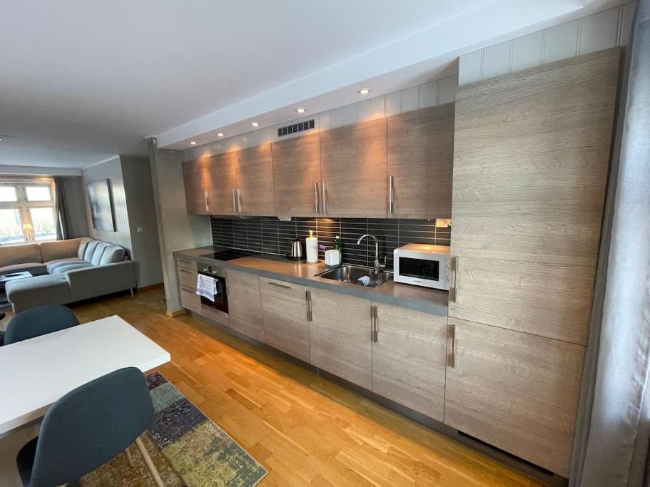 Skjomtind - Modern Apartment With Free Parking ナルヴィク エクステリア 写真